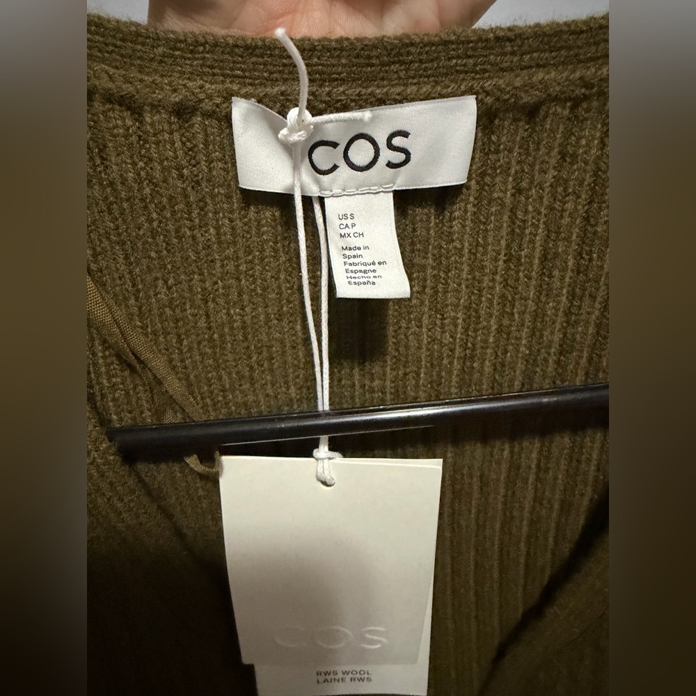 COS Ribbed Merino Wool Utility Tank Top Small - Picture 5 of 7